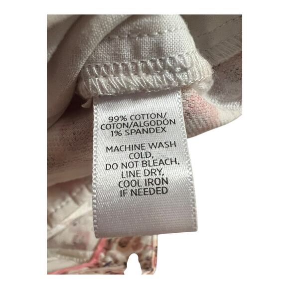 Ann Taylor Loft Shorts Floral Pink 2 Preppy - Picture 7 of 7